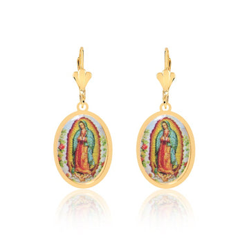 18K Gold Layered Oro Laminado Earring